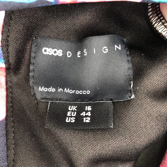 ASOS DESIGN NEW Womens Size 12 Ruffled Long Sleeve Floral Print Mini Dress - Picture 10 of 12